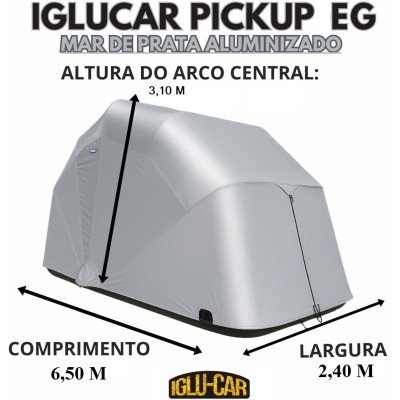Garagem Retrátil Iglucar EG- Mar de prata