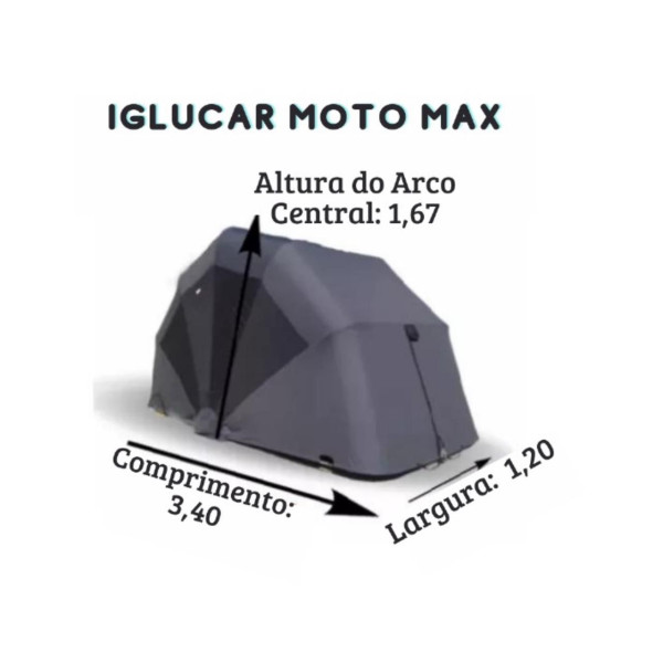 Garagem Retrátil Iglu-Moto Max Luxo - Compra Garantida!!! (Mercado Pago/Mercado Livre)